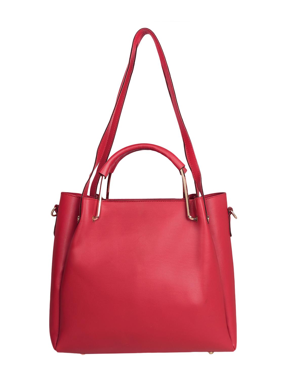 pink leatherette (pu) regular tote - 15352916 - Standard Image - 1