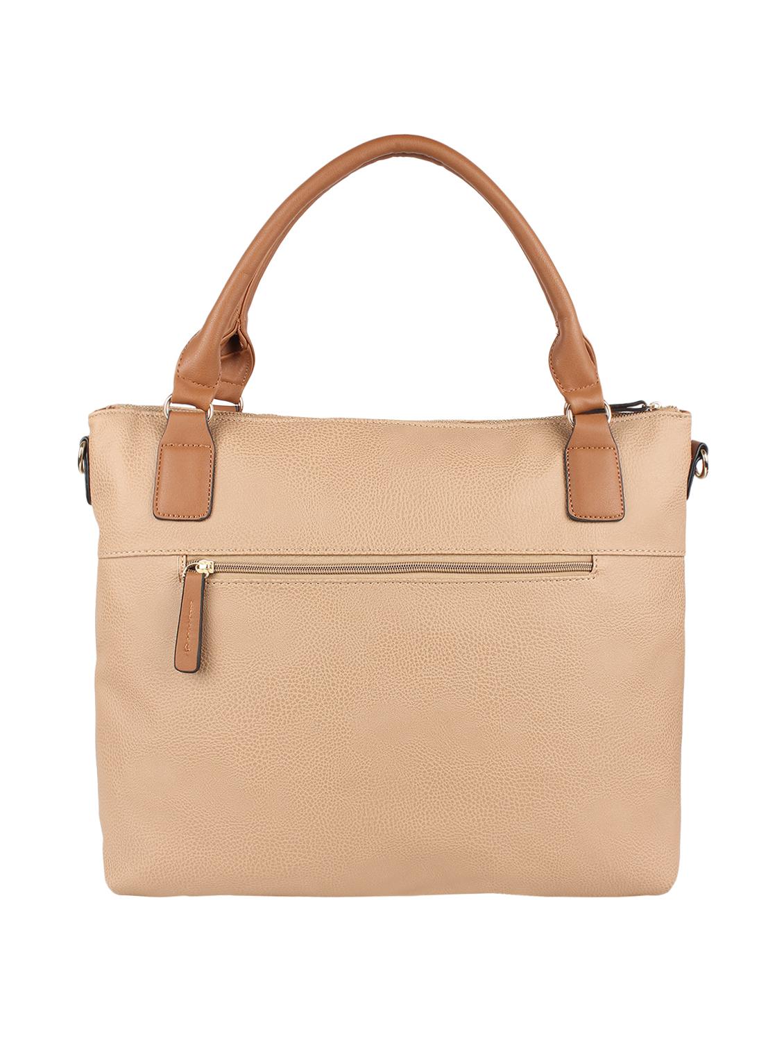cream leatherette (pu) handbag - 15352923 -  Standard Image - 1