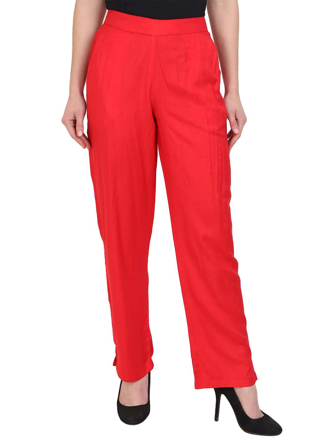 mid-rise straight palazzo