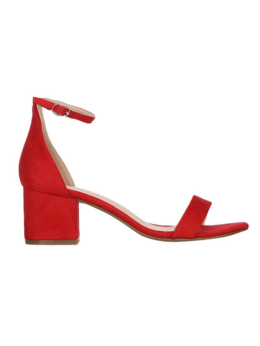 red ankle strap sandals - 15354103 - Standard Image - 1