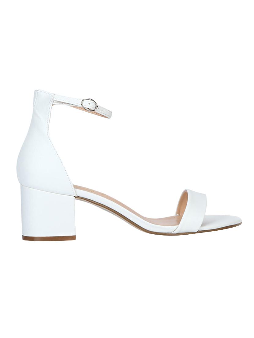white ankle strap sandals - 15354104 - Standard Image - 1