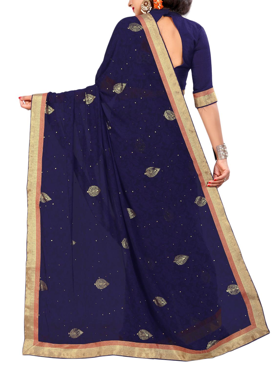 floral printed saree with blouse - 15354225 -  Standard Image - 1