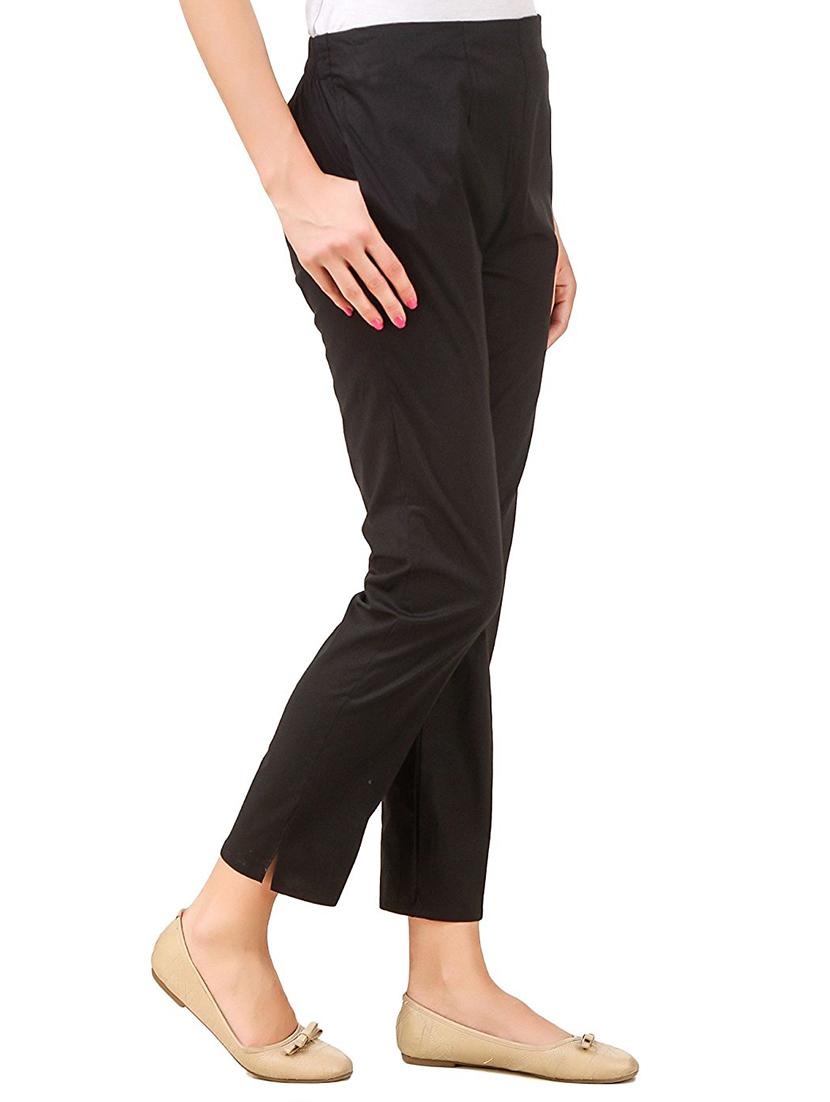 flat front solid trouser - 15361652 -  Standard Image - 1