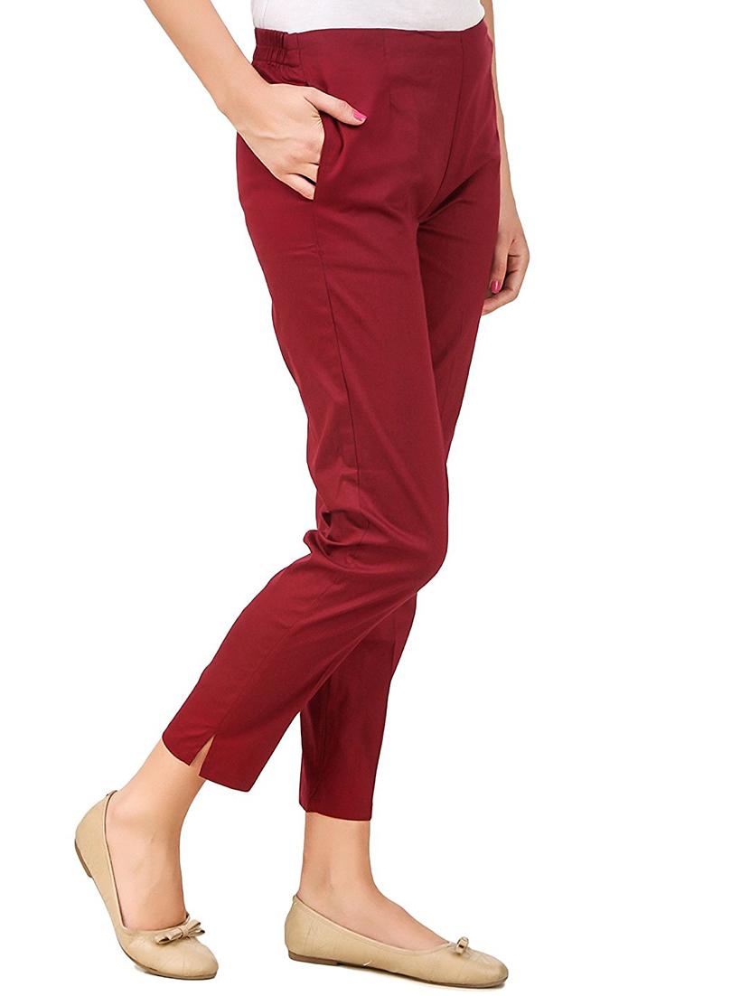 flat front solid trouser - 15361653 -  Standard Image - 1