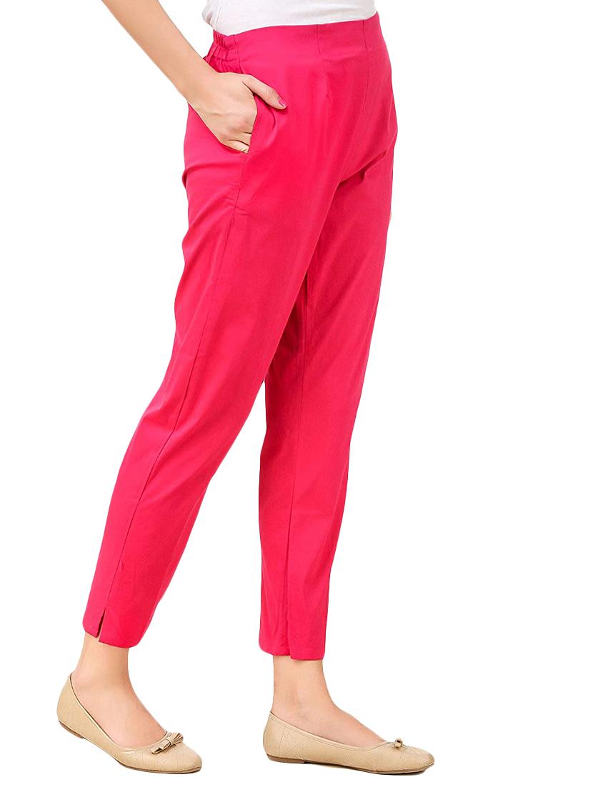 flat front solid trouser - 15361656 - Standard Image - 1