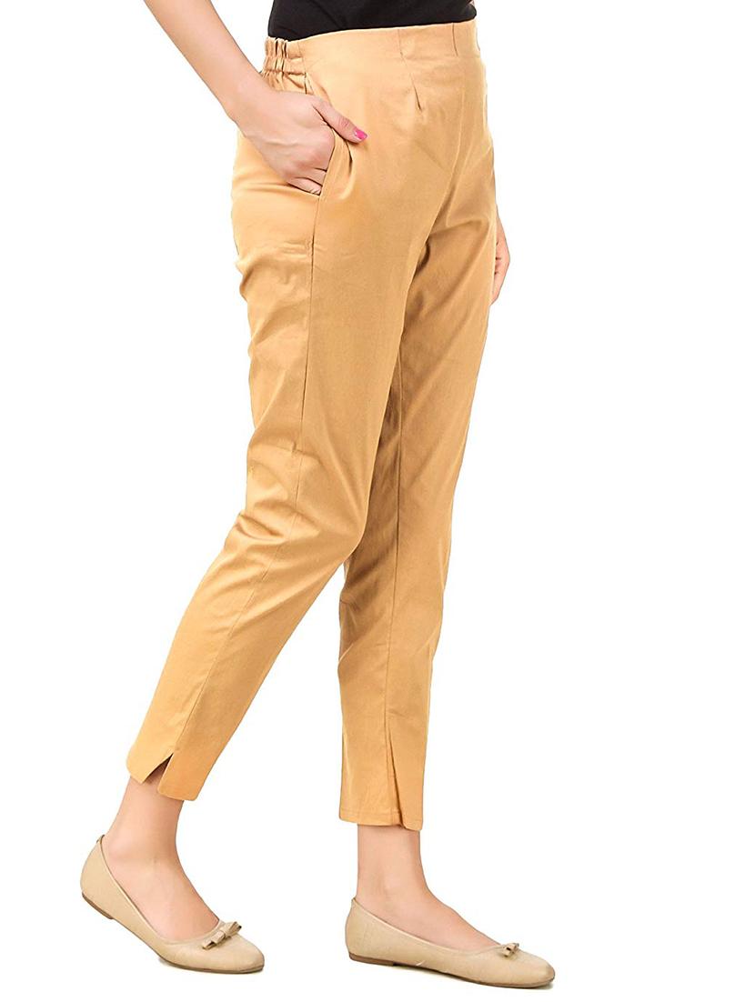 flat front solid trouser - 15361659 - Standard Image - 1