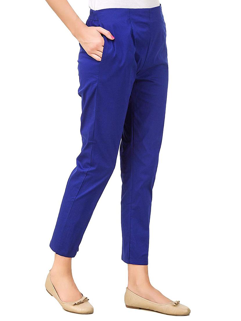 flat front solid trouser - 15361660 - Standard Image - 1