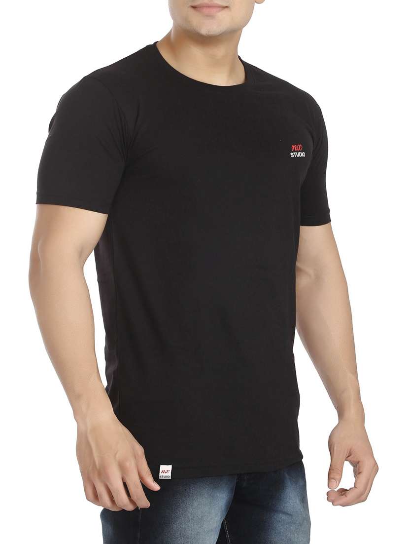 black cotton t-shirt - 15366955 -  Standard Image - 1