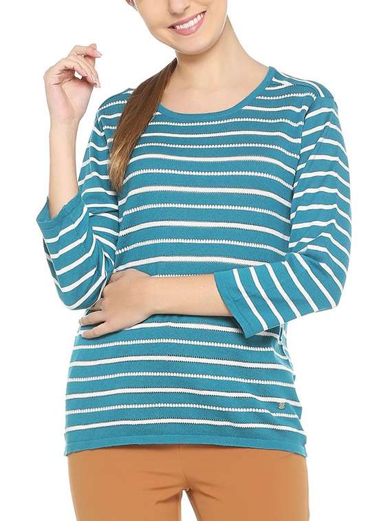 striped knitted tee