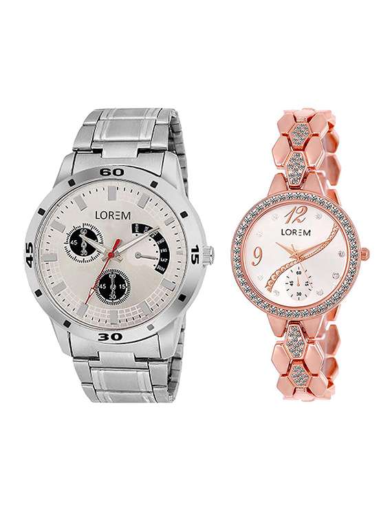 lorem  lr101-215  couple wrist watch