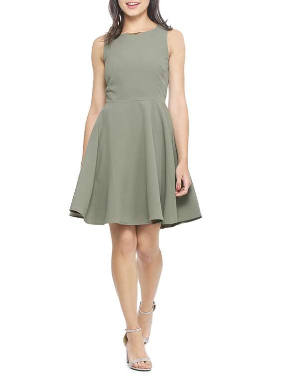 sleeveless skater dress