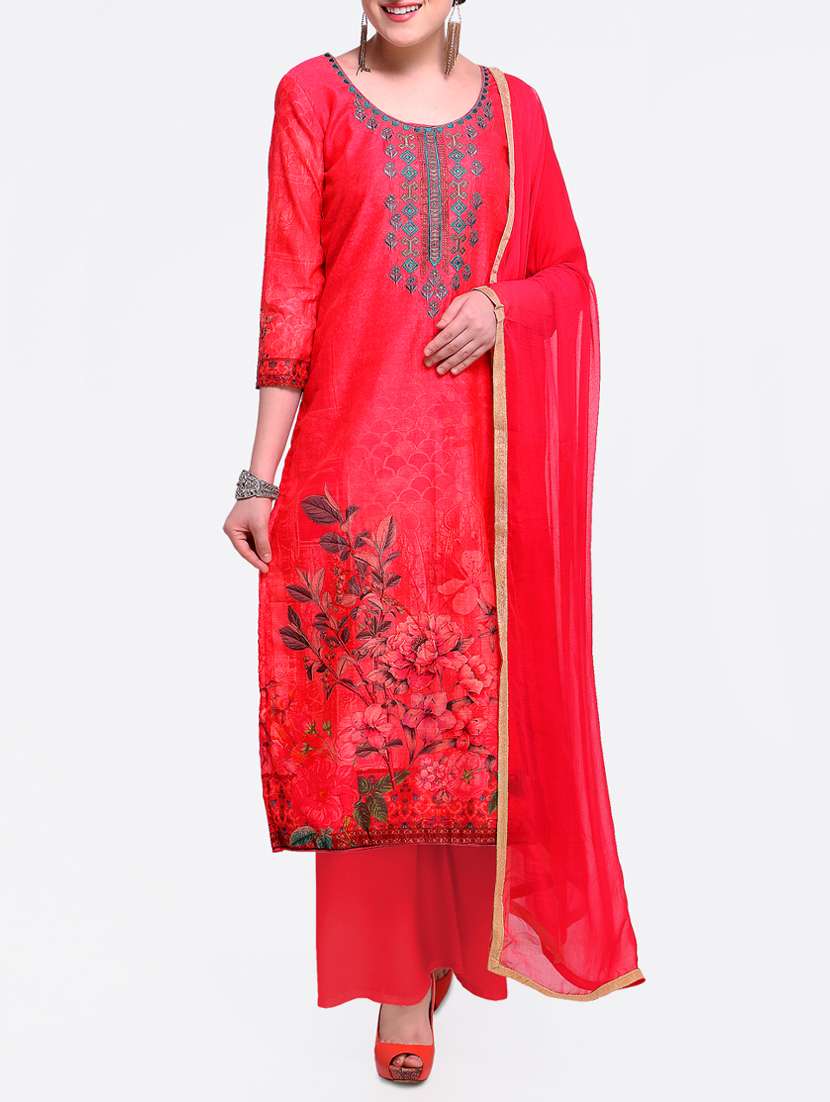 embroidered unstitched palazzo suit
