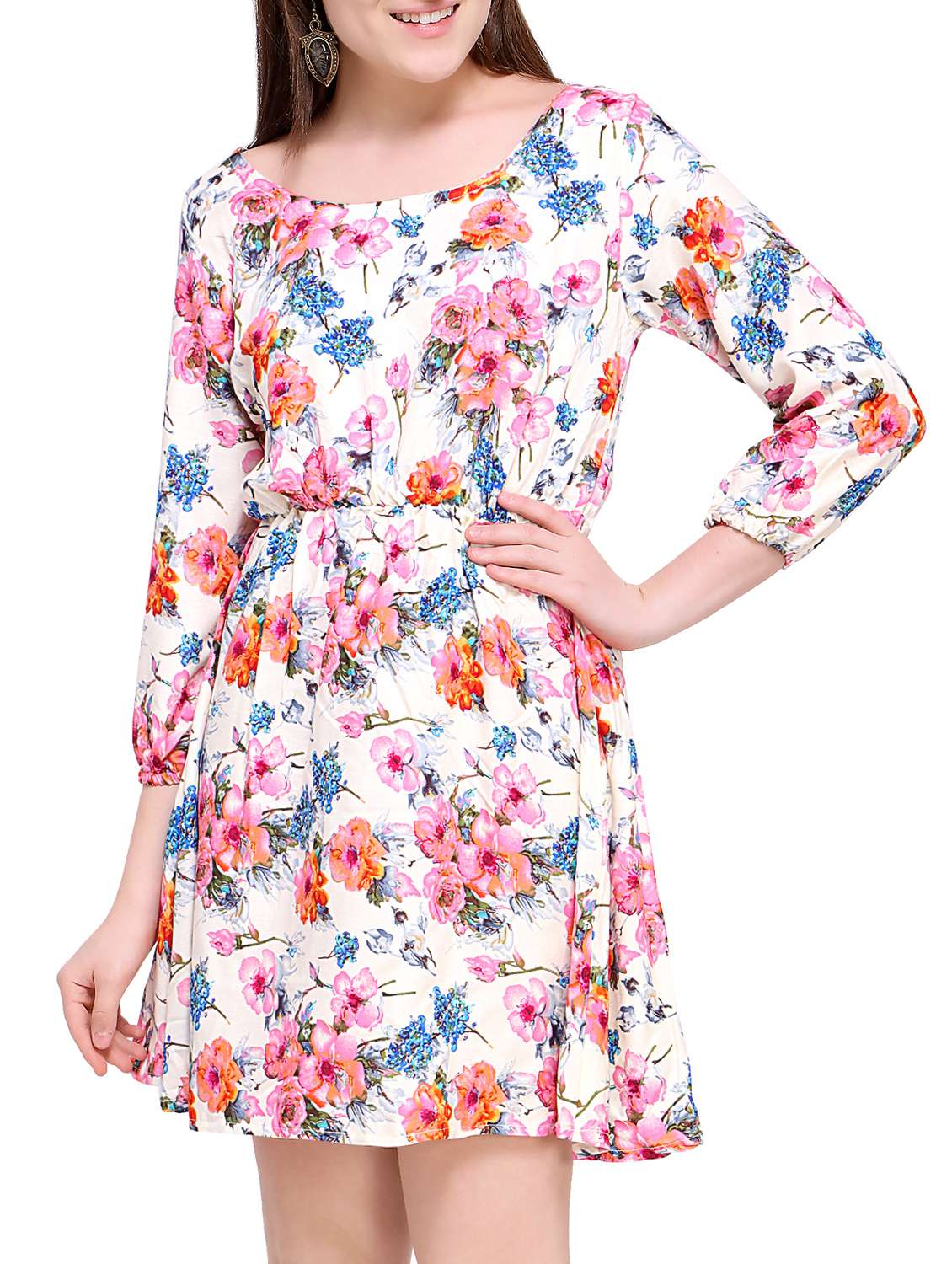 women's fit & flare floral dress