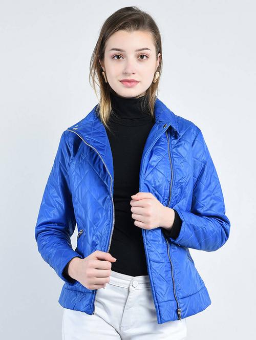 women quilted zipper pocket detail jacket - 15383741 - Standard Image - 0
