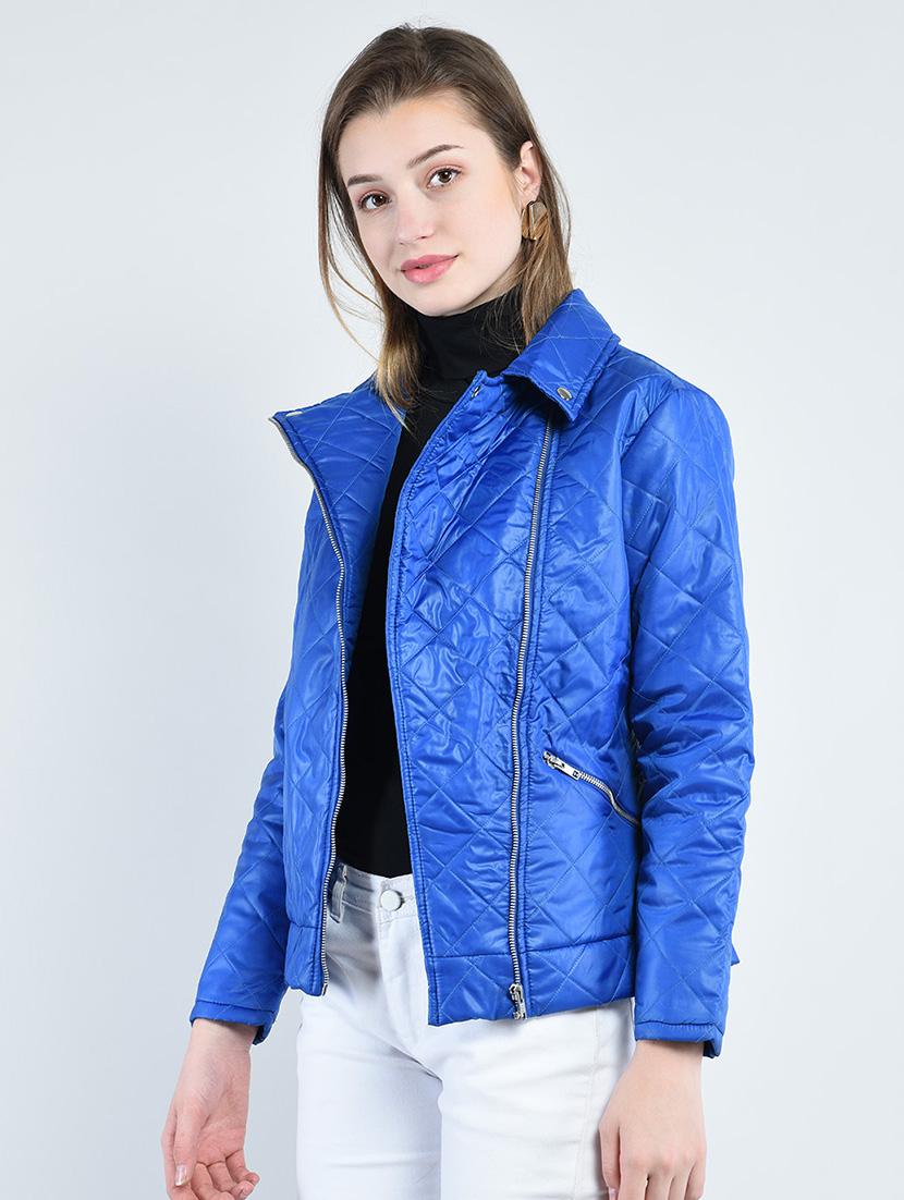 women quilted zipper pocket detail jacket - 15383741 - Standard Image - 1
