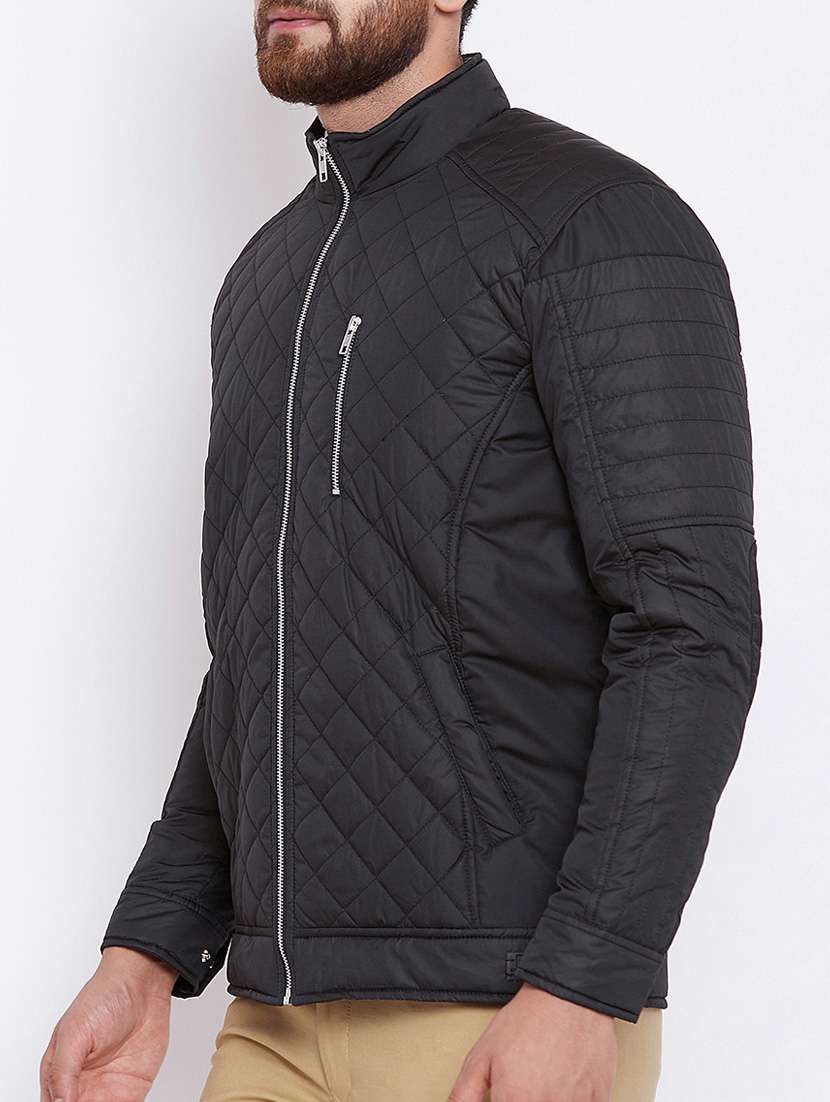 black nylon blend puffer jacket - 15386689 -  Standard Image - 1