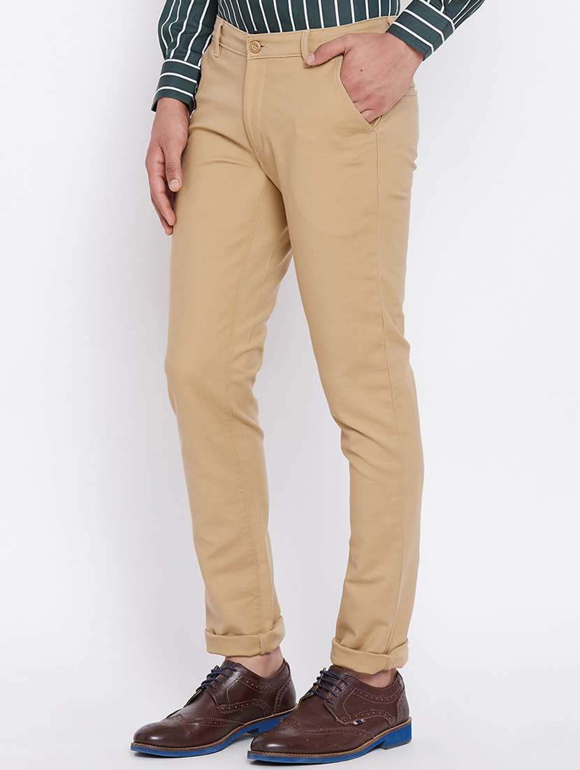 beige cotton chinos - 15386731 -  Standard Image - 1