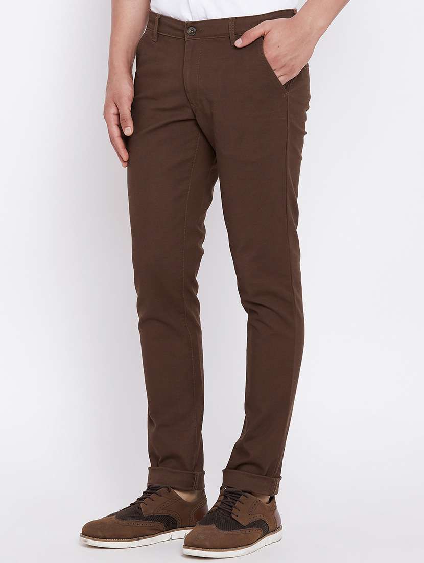 brown cotton chinos - 15386733 -  Standard Image - 1
