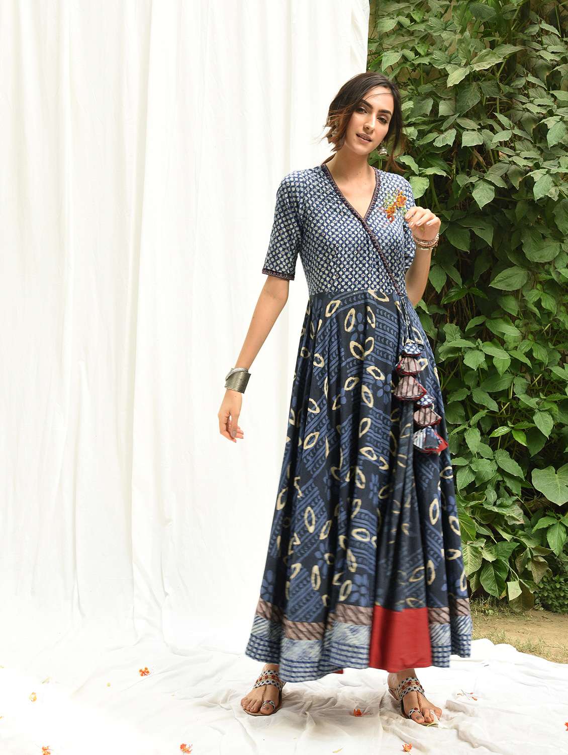 women's angrakha kurta
