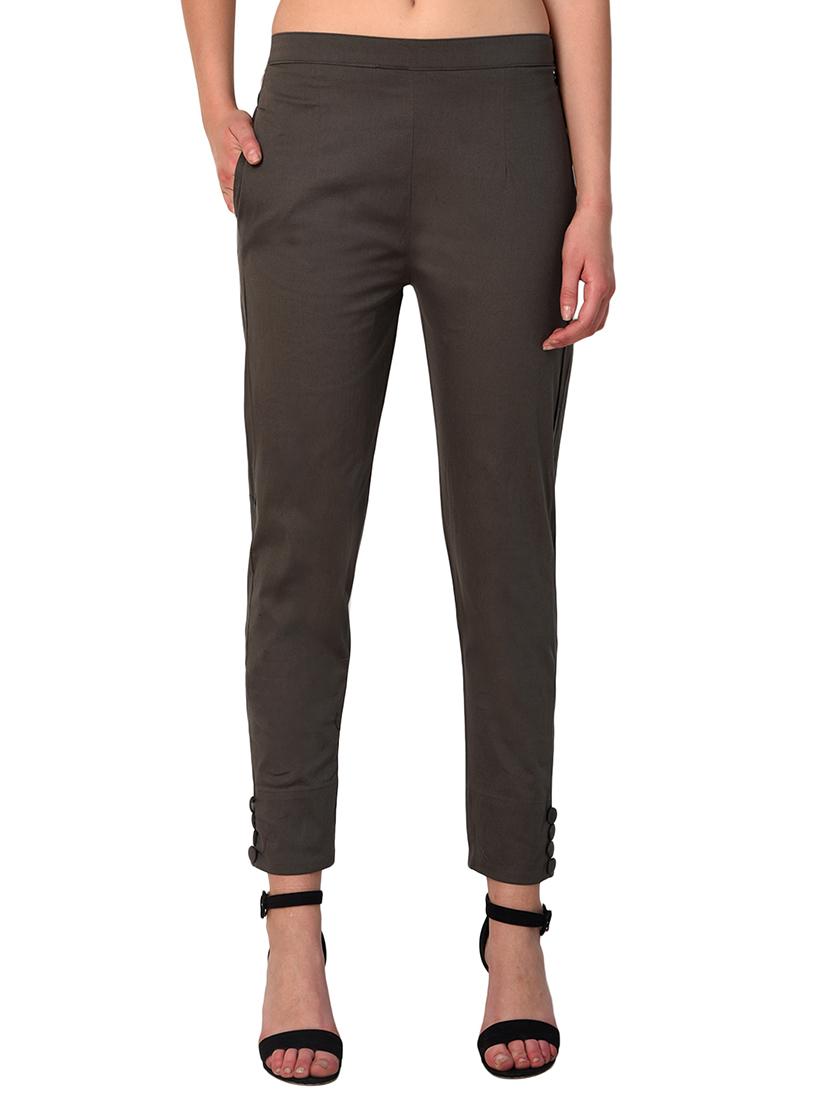 set of 2 flat front cigarette pants - 15392623 -  Standard Image - 1