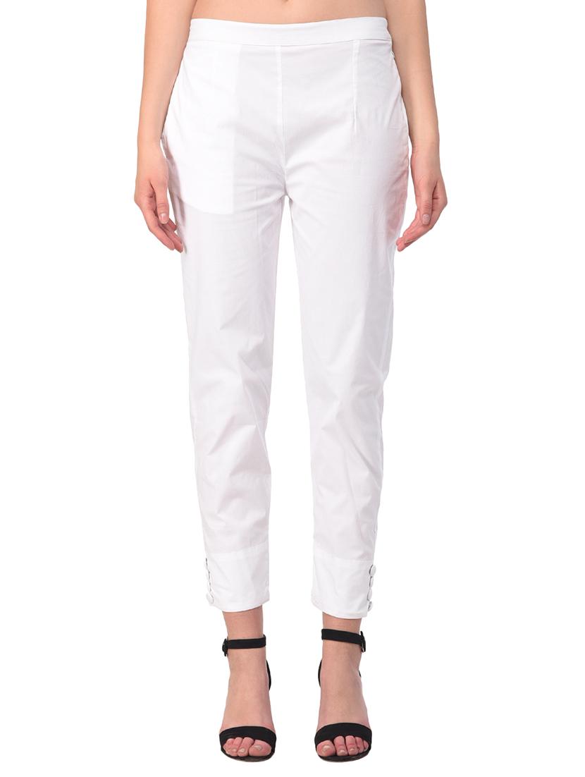 set of 2 flat front cigarette pants - 15392637 -  Standard Image - 1