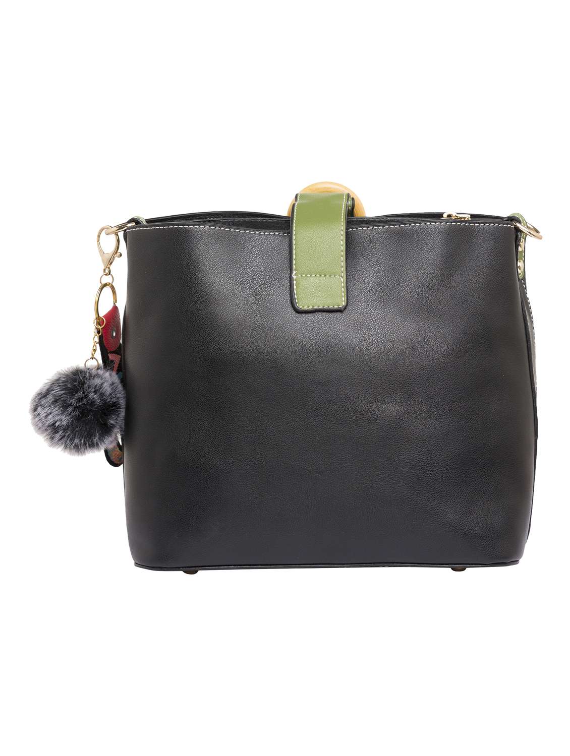 green leatherette (pu) sling bag - 15392907 -  Standard Image - 1