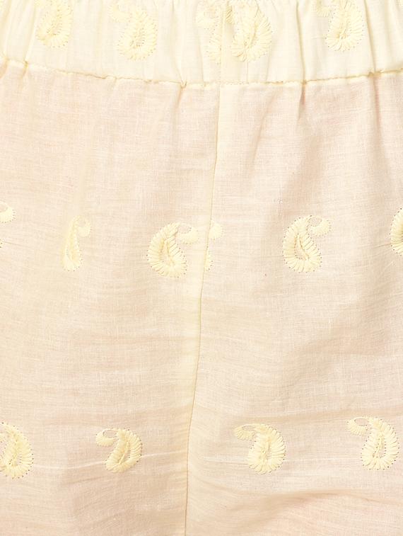 embroidered combo staright pant - 15392932 - Standard Image - 4