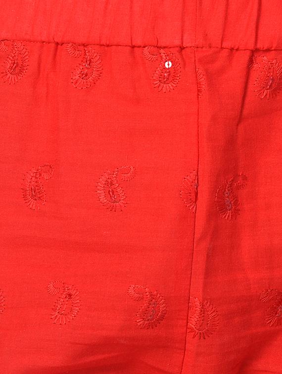 embroidered combo staright pant - 15392937 - Standard Image - 4