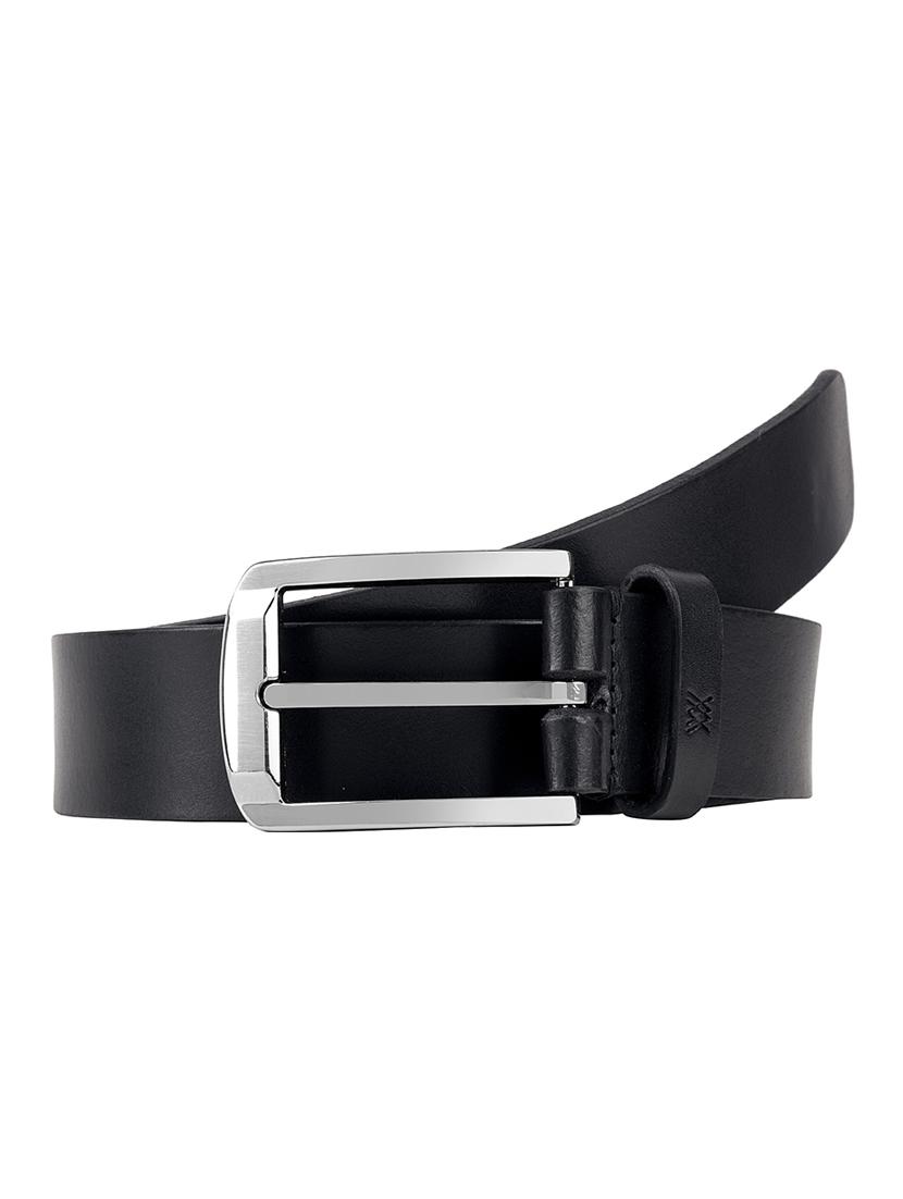black leather plain belt - 15393447 -  Zoom Image - 0