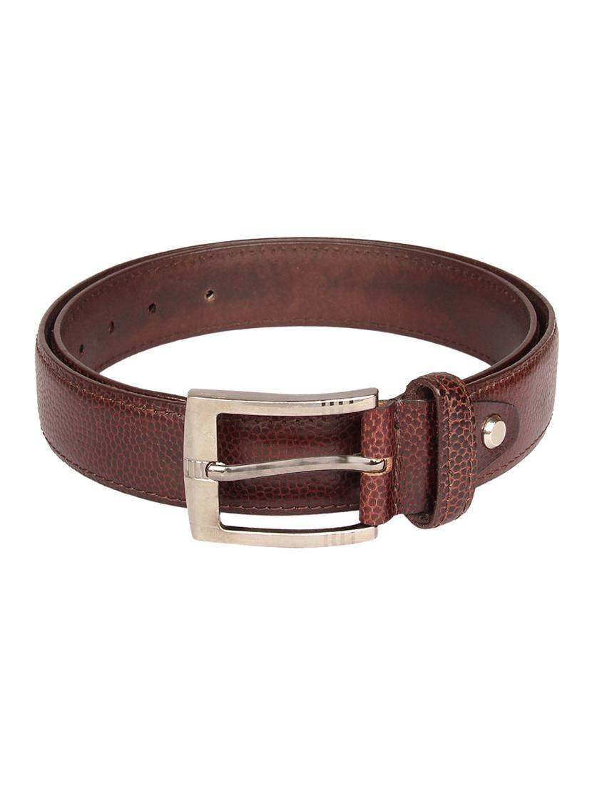 brown leather printed belt - 15393462 - Standard Image - 1