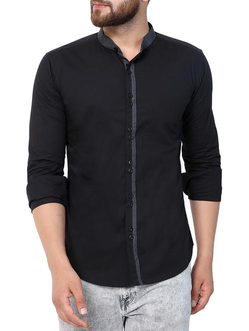 mens solid casual shirt - 15394663 -  Standard Image - 0