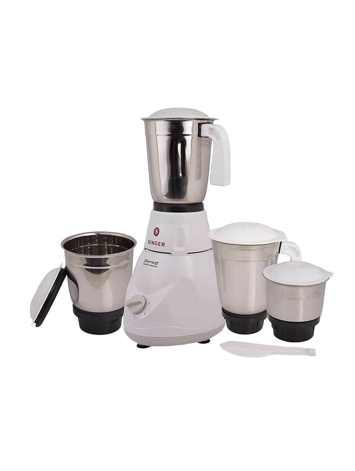 singer duro plus smg-503 dgt 500-watt mixer grinder with 3 jars (white)