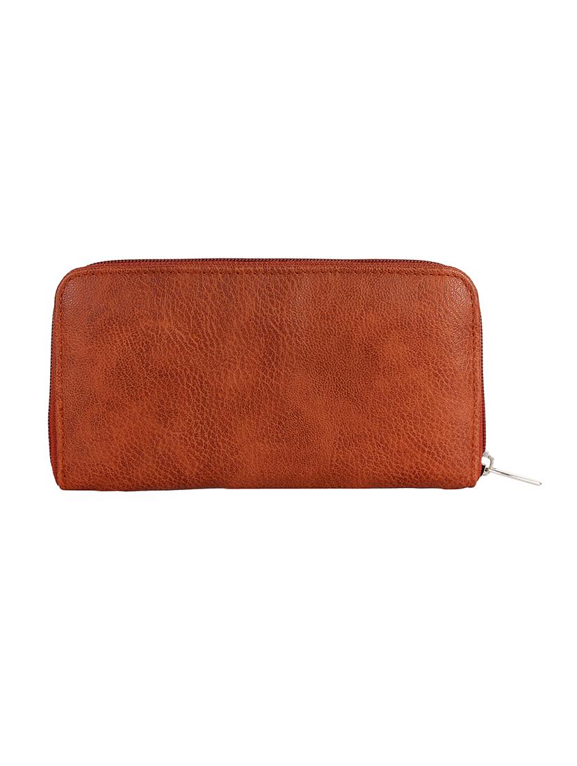 brown leatherette (pu wallet - 15399363 -  Standard Image - 1