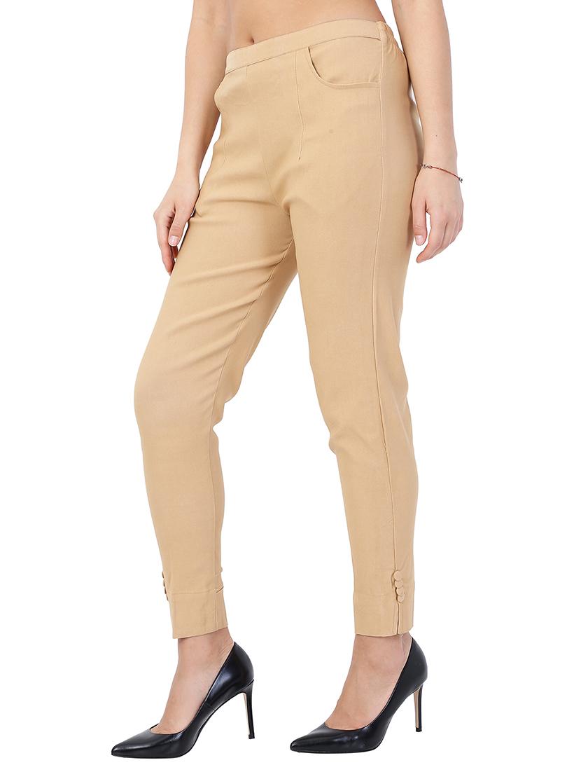 slim fit cigarette pants trousers - 15410913 - Standard Image - 1