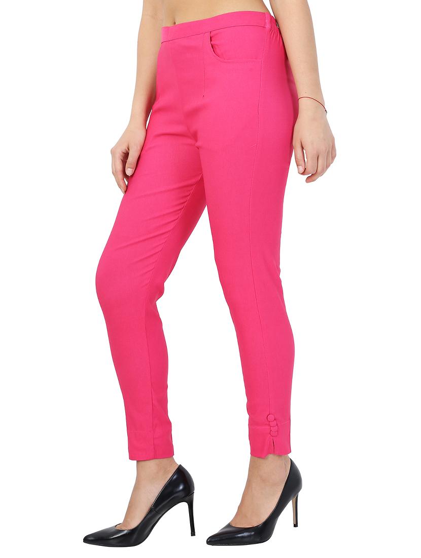 slim fit cigarette pants trousers - 15410917 - Standard Image - 1