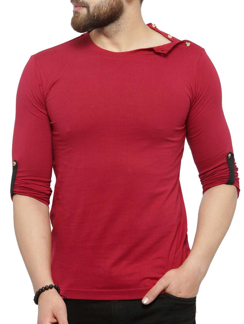 red cotton t-shirt