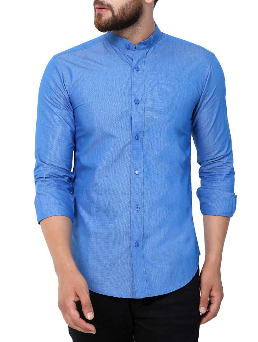 mens solid casual shirt