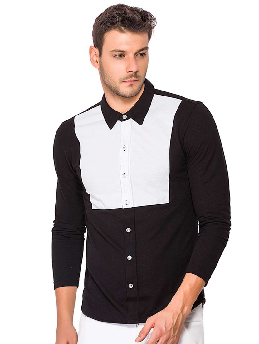 black cotton casual shirt