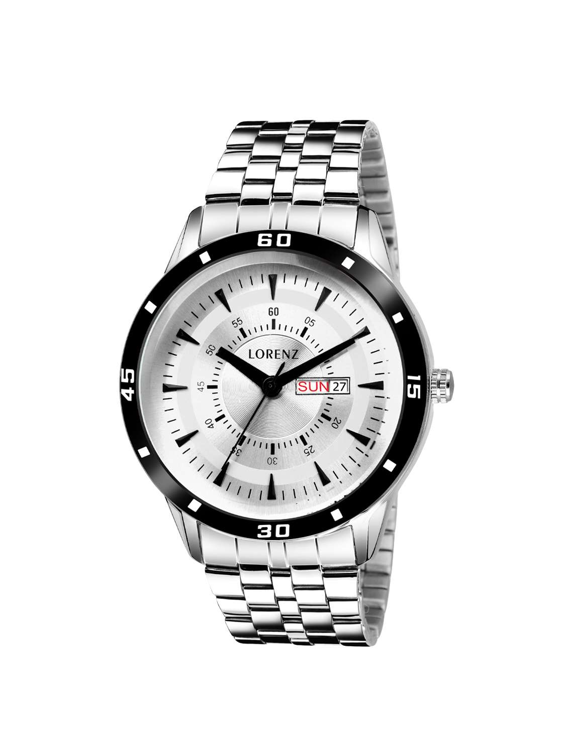 lorenz day & date functioning analog watch- mk-1085a