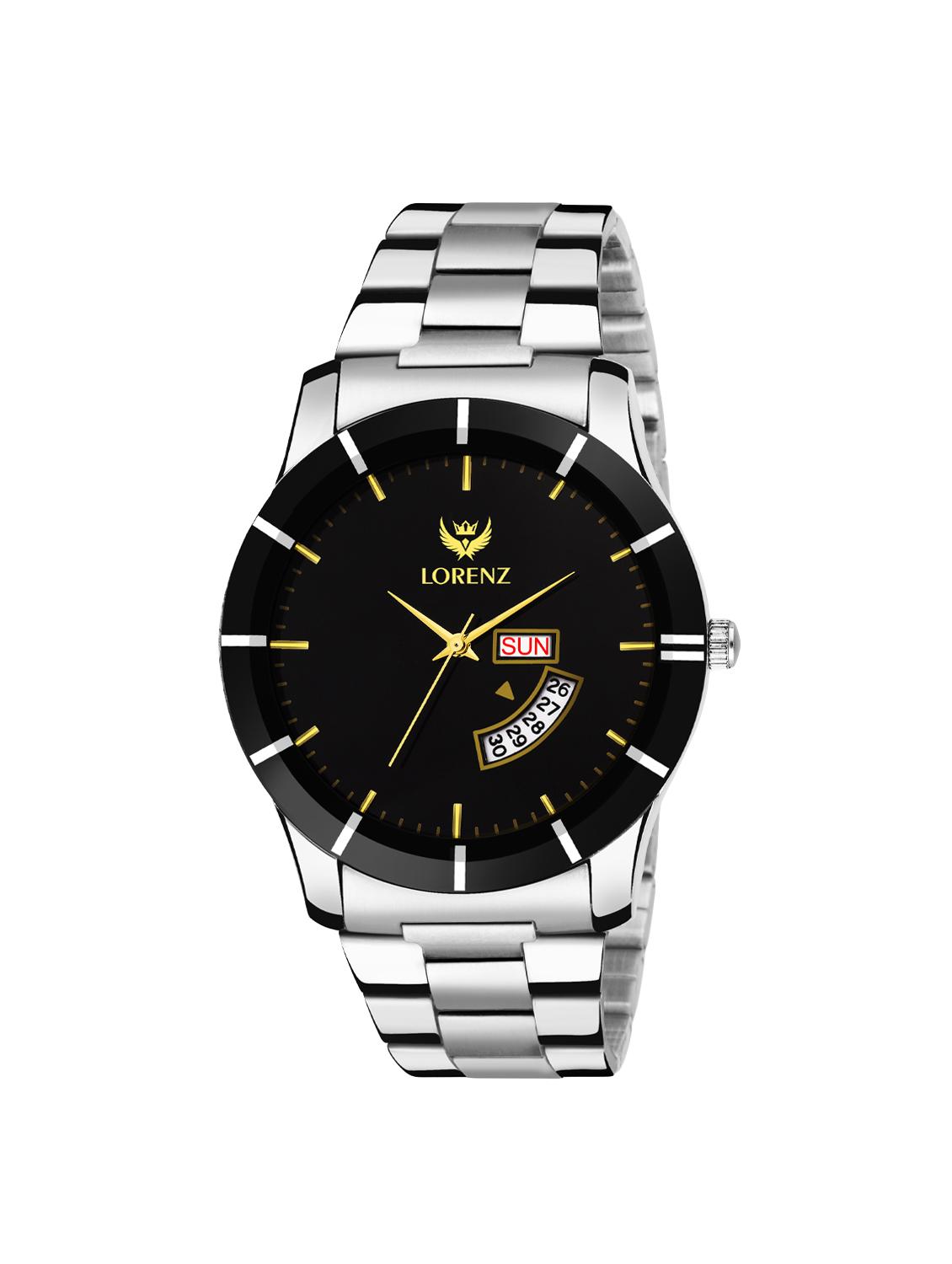lorenz day & date stainless steel analog watch- mk-1091a - 15420319 -  Zoom Image - 0