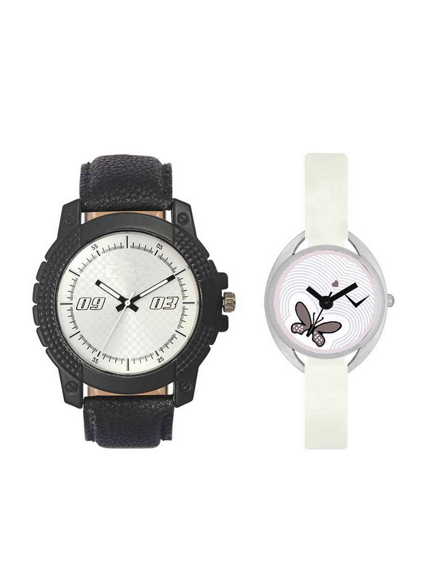 VOLGA  VL38VT05 Round Dial Couple Watch Combo