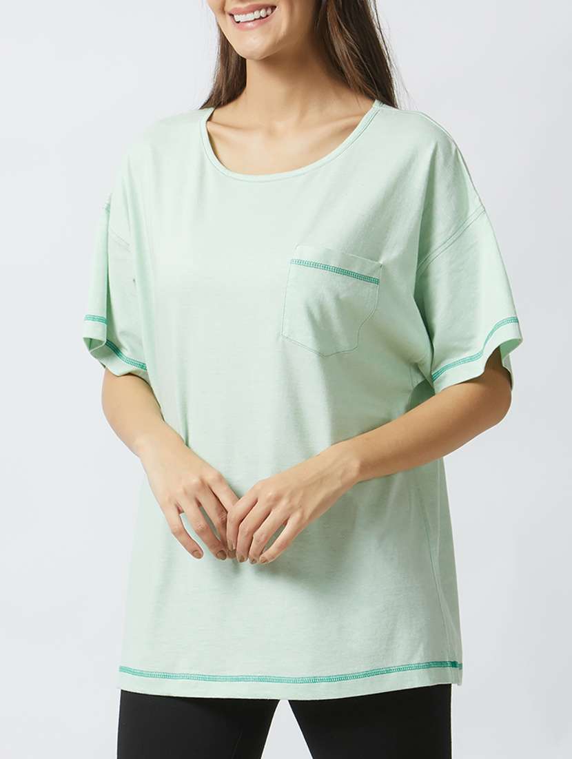 pocket patch drop shoulder tee - 15426653 - Standard Image - 1