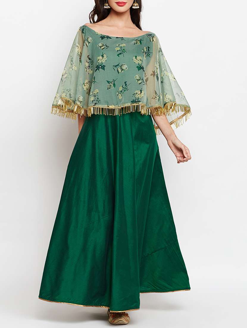 a-line kurta with cape