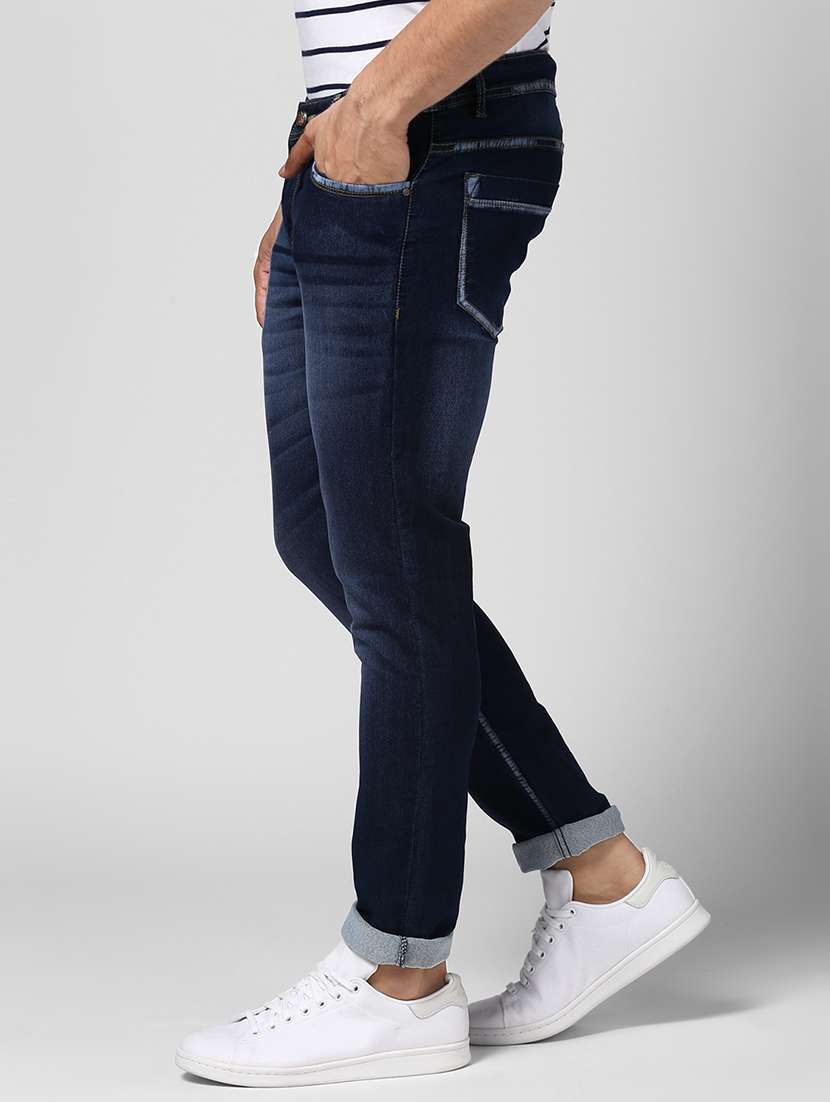 mens slim fit plain jeans - 15428381 - Standard Image - 1