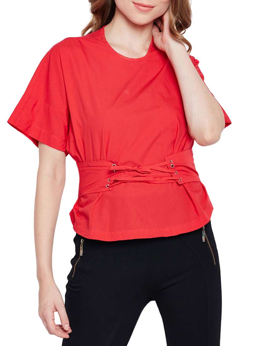 keyhole back corset top
