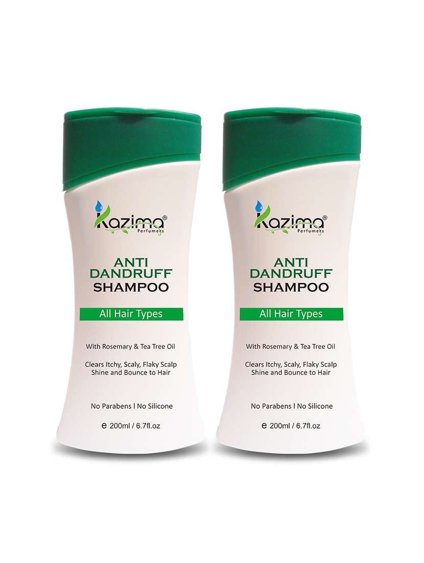 kazima anti dandruff shampoo with rosemary & tea tree oil (pack of 2)