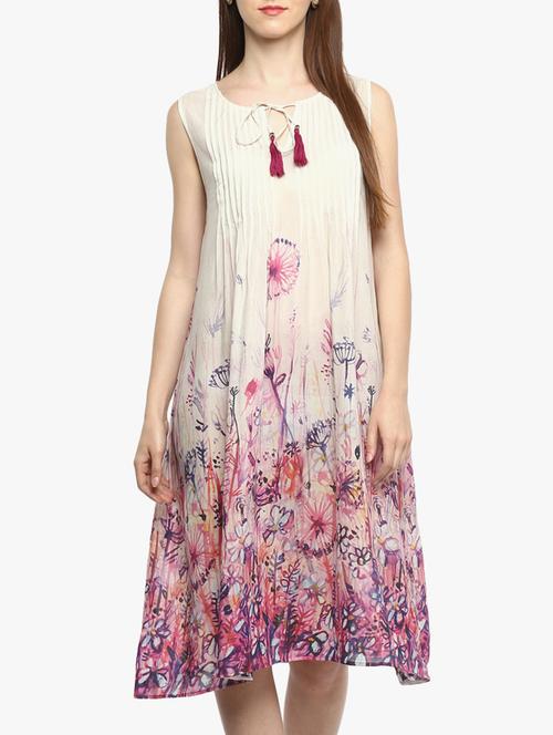 women's fit & flare floral dress - 15432571 - Standard Image - 0