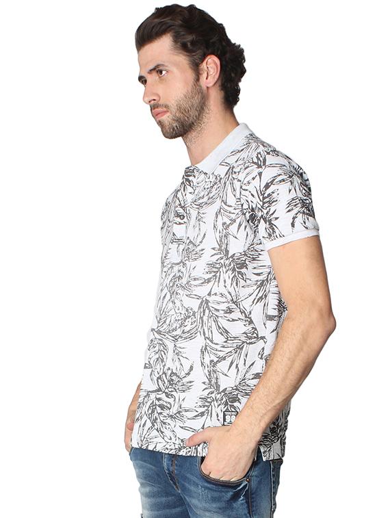 grey cotton all over print t-shirt - 15435892 - Standard Image - 1