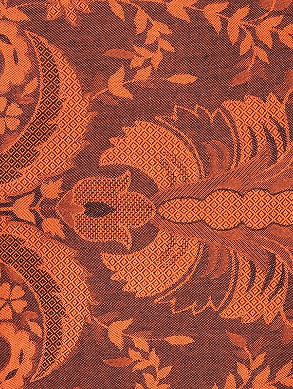 orange jacquard shawl - 15439324 - Standard Image - 1