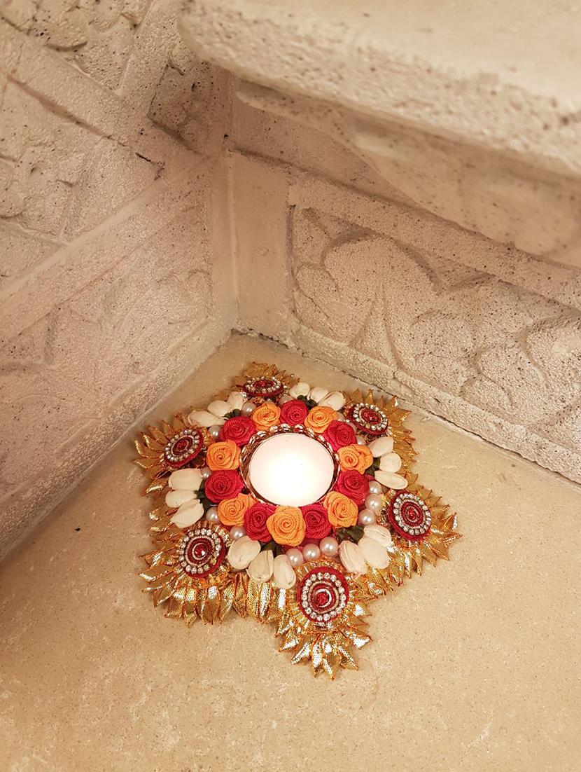 ambbi collections multi colour tea light holder - 15439616 -  Zoom Image - 0